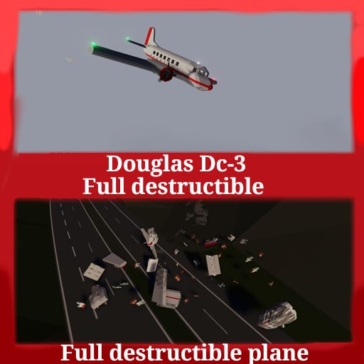 Douglas Dc-3 (Full destructible)