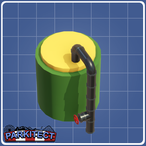 supply tank with pipe