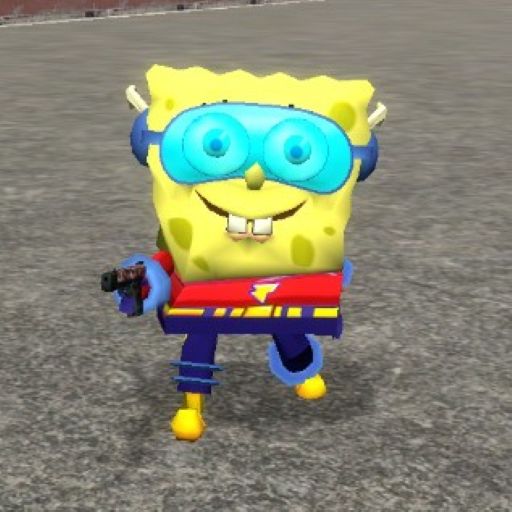Flash Hero SpongeBob SquarePants Player Model & NPCs (SpongeBob: Nighty Nightmare)