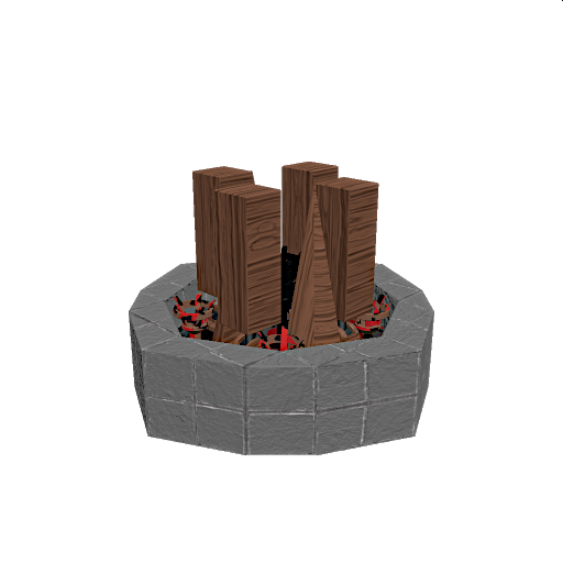 normal camping fire