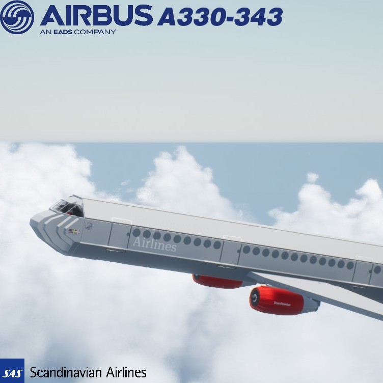 Softbody AIR LINER Airbus A330-343 Scandinavian Airlines