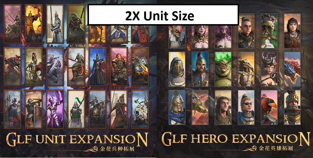 2X Unit size For GLF Unit + Hero Expansion
