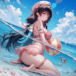 碧海水境的夏日少女 preview
