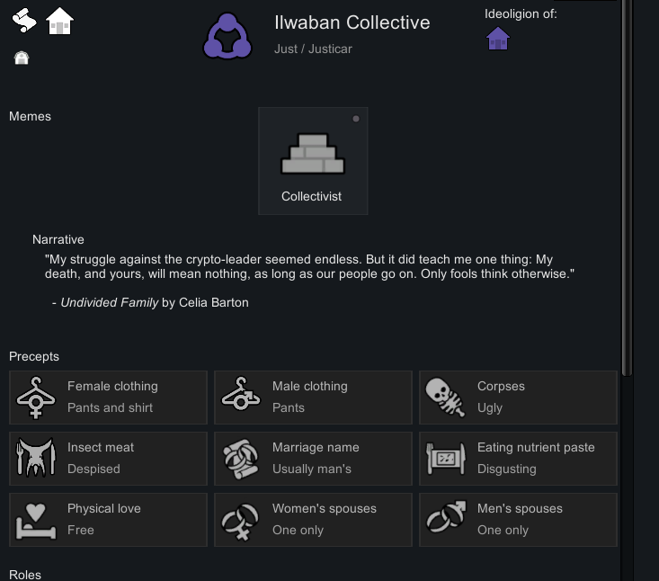 Minimal Random Ideology mod preview for RimWorld