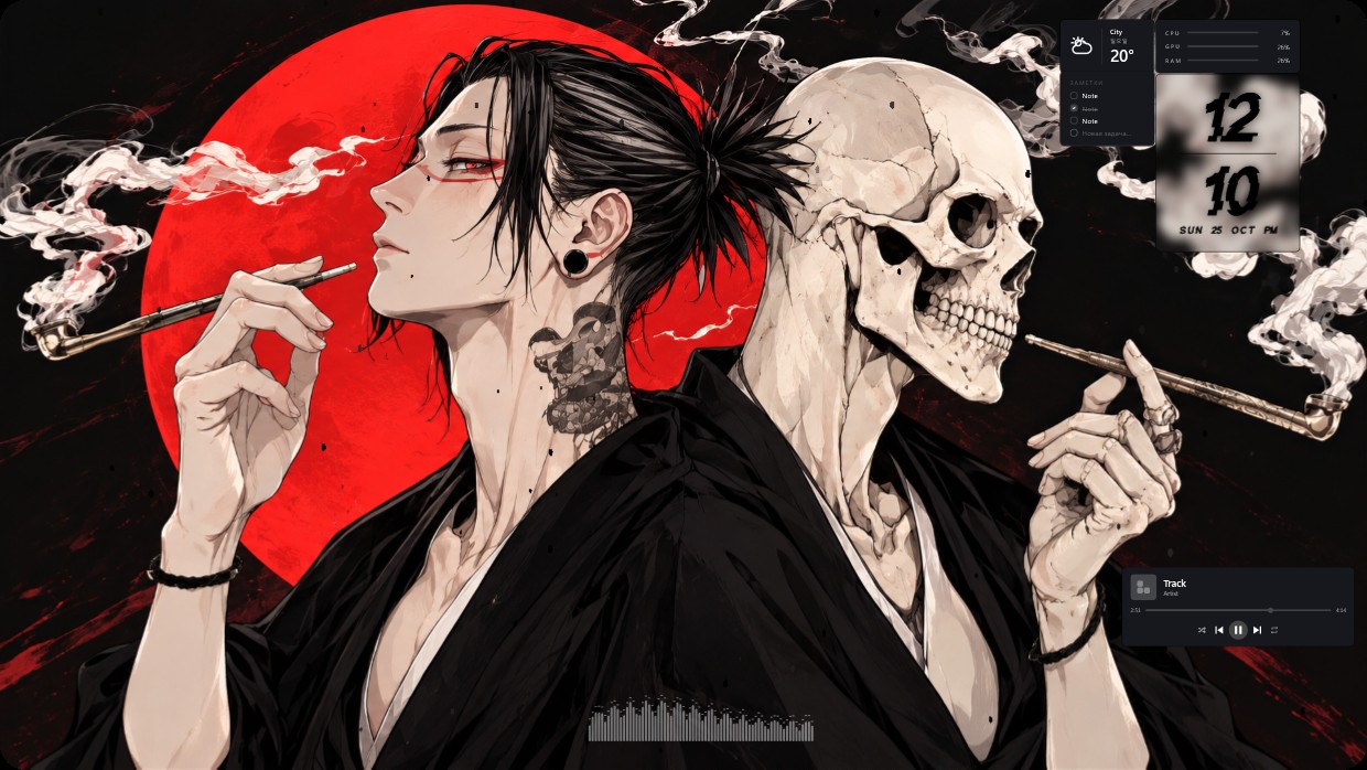 Scarlet sun
