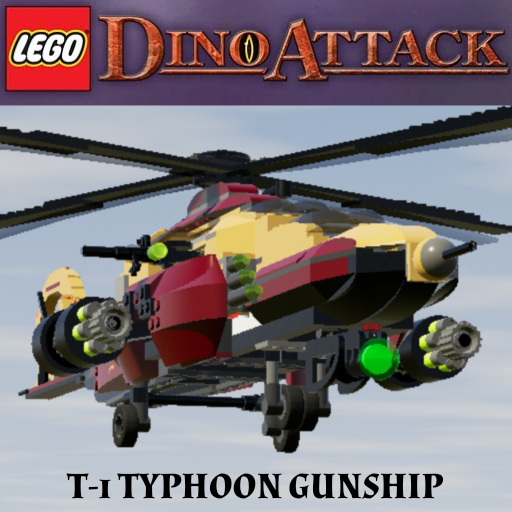 LEGO® Dino Attack™ T-1 Typhoon Gunship 7477