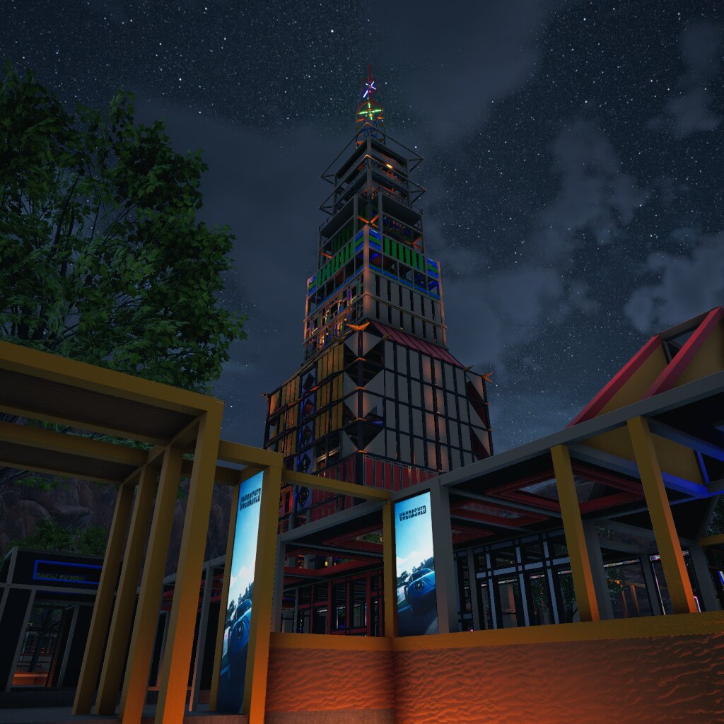 -- "Tower" on  "The Rocks" --Night