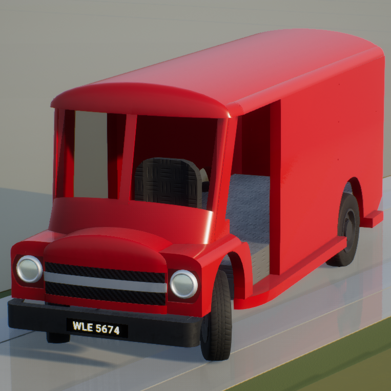 Random 1950s 100 bricked Panel van