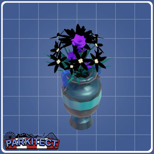 Vase with purple tulips