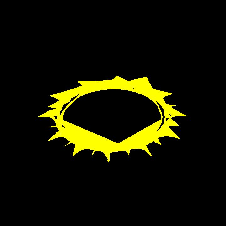 A glowing sigil - yellow circle 2