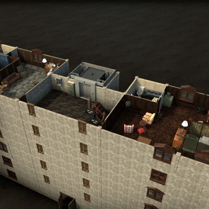 Half-abandoned high-rise