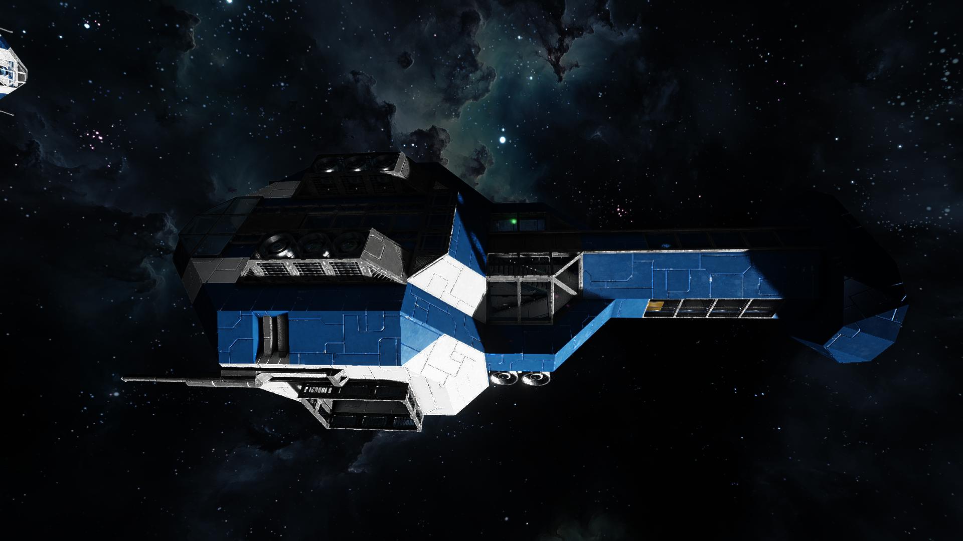 Blue Ship Cockpit