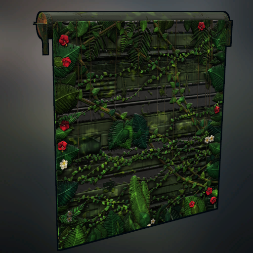 Jungle Overgrowth — Garage Door