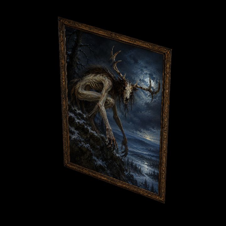 Painting, Wendigo of Modern Horror {2D}