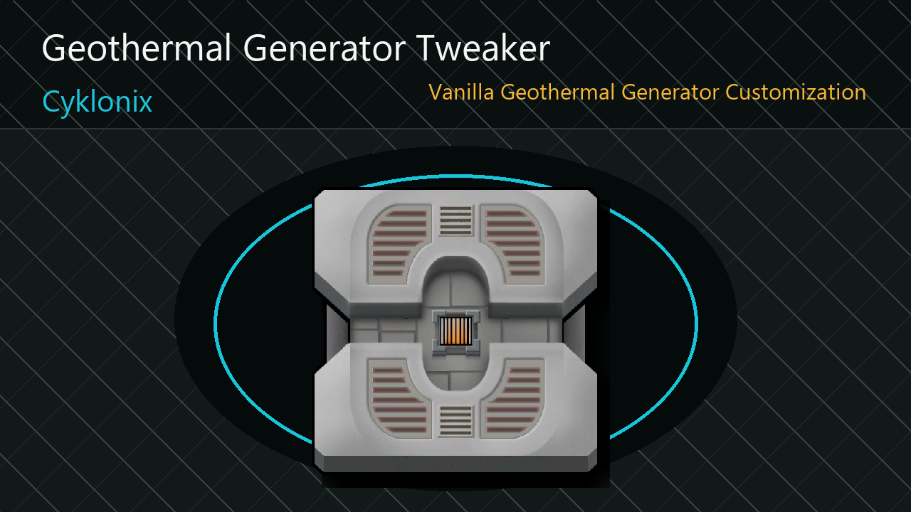 Geothermal Generator Tweaker