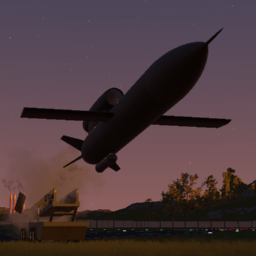 Cruise Missile FP-5 Flamingo With Trailer (REMAKE)
