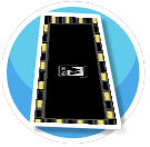 Pan Room Rug Long YellowBlk