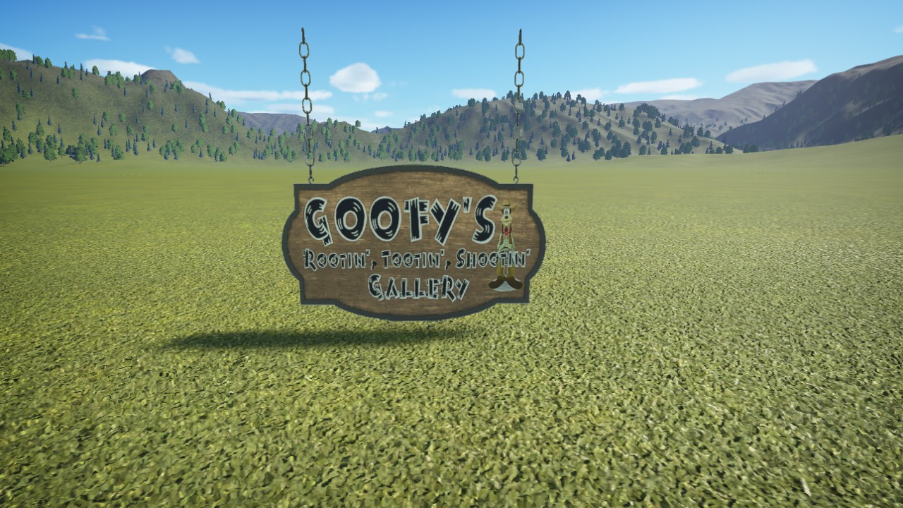 MM-Goofy RootinTootinShootinGallerySign-Small