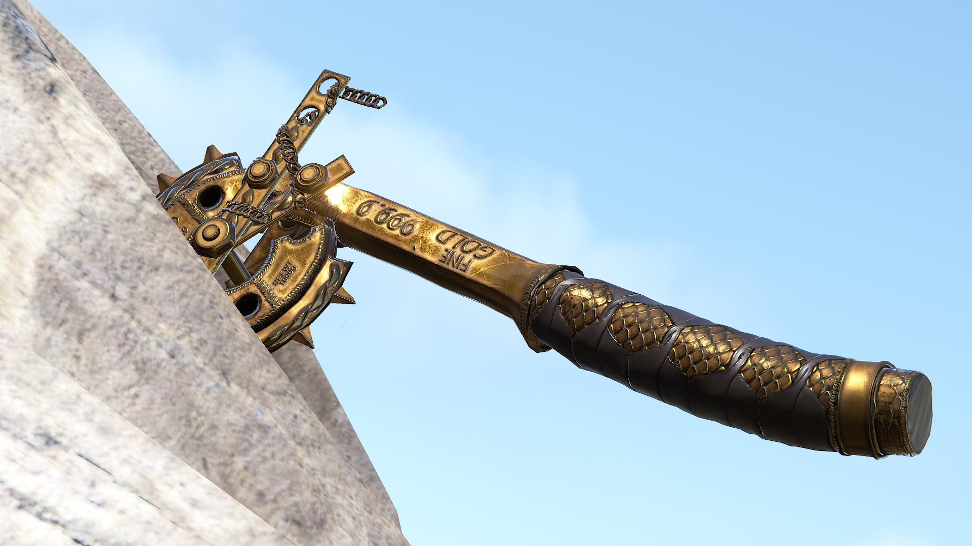 Gold Chains Salvaged Axe screenshot 1
