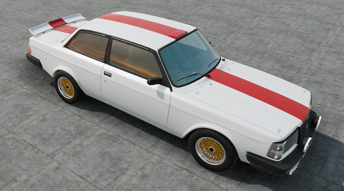 Livery Volvo 240 - Stripe Red