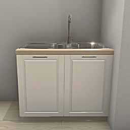 Linnea Kitchen metal sink 100 cm White