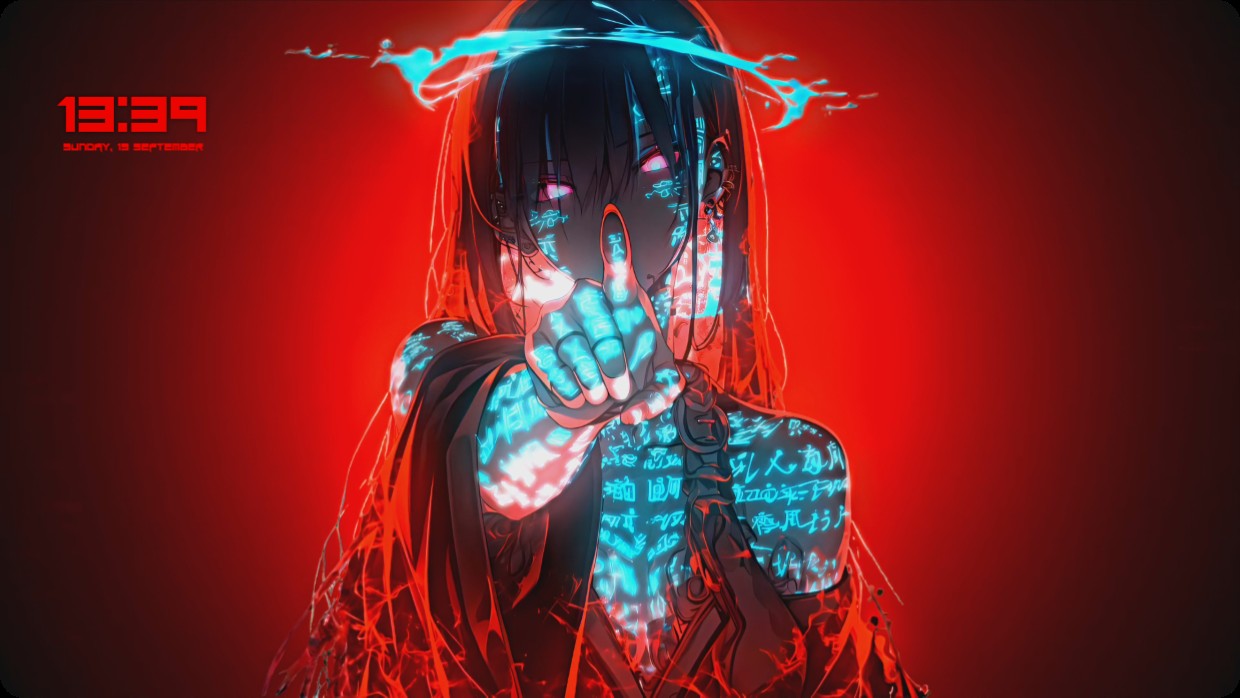 Red Neon Anime