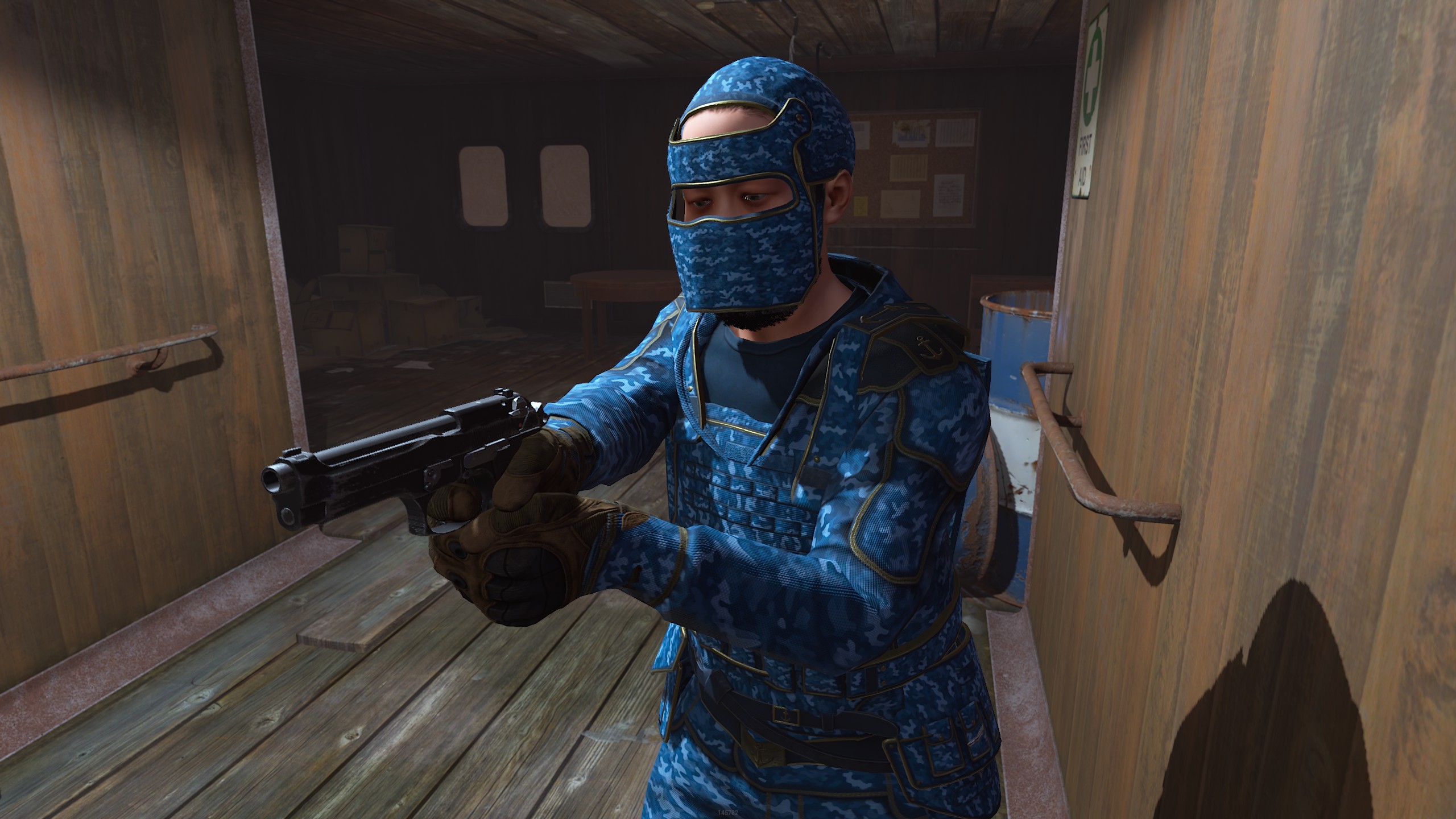 Naval Camo Facemask thumbnail 5