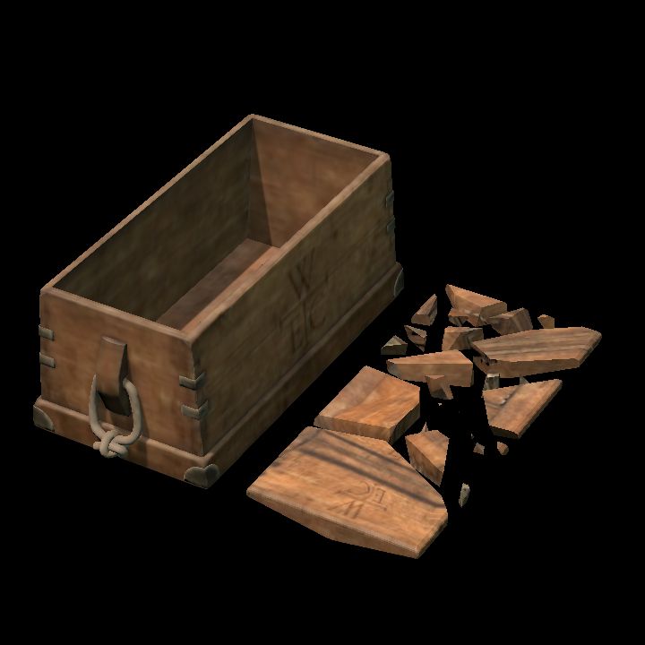 Chest broken lid - wood v2