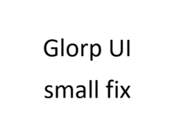 Glorp UI small fix