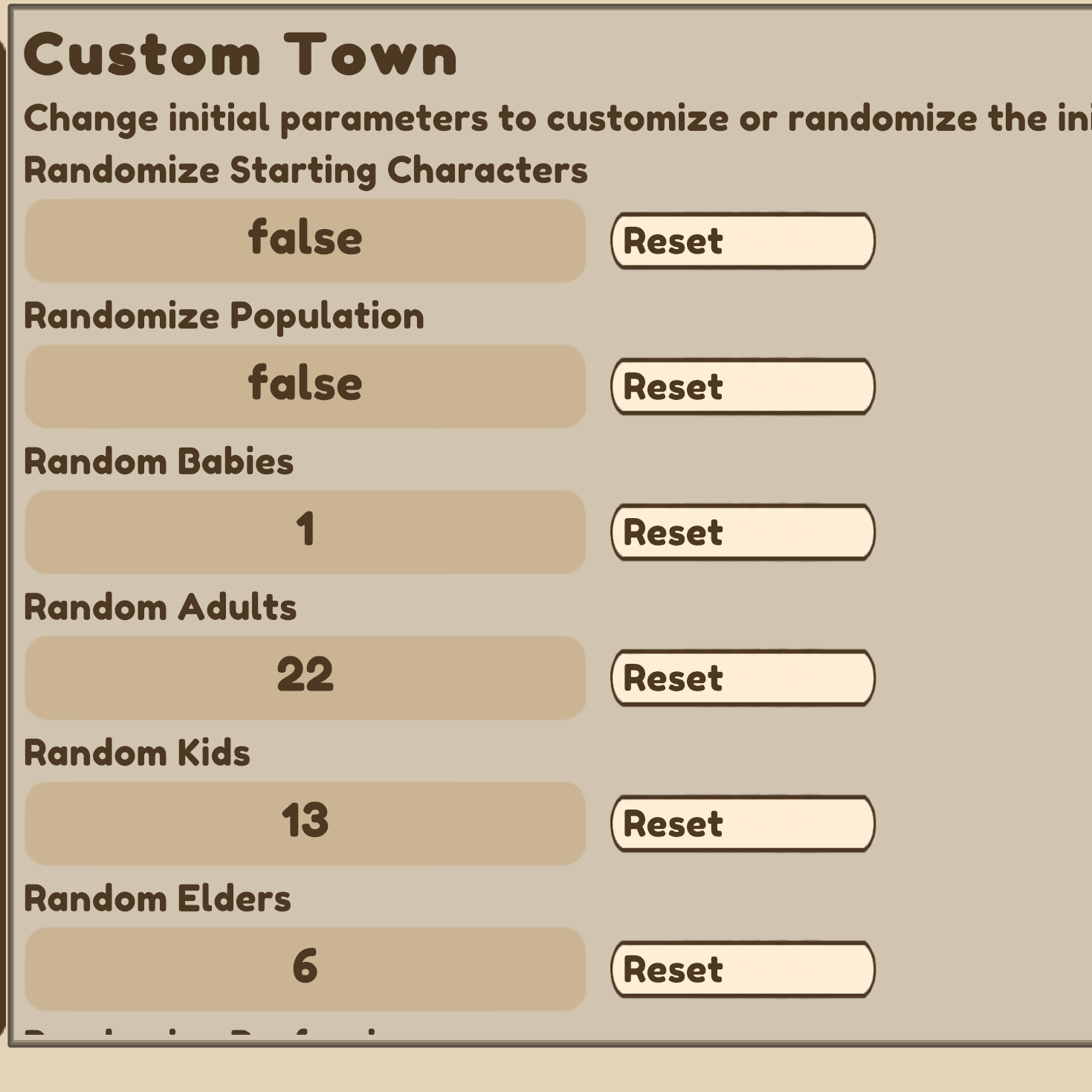 Custom Town