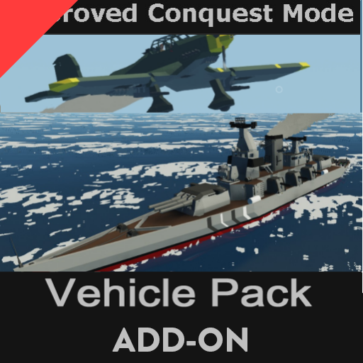Improved Conquest WW2 Vehicle Pack no battleships ICM