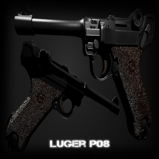 Luger P08 (Glock17) fixed