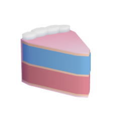 2 Layer cake slice
