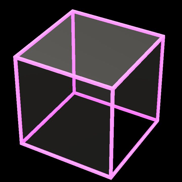 Display cube new - emit pink