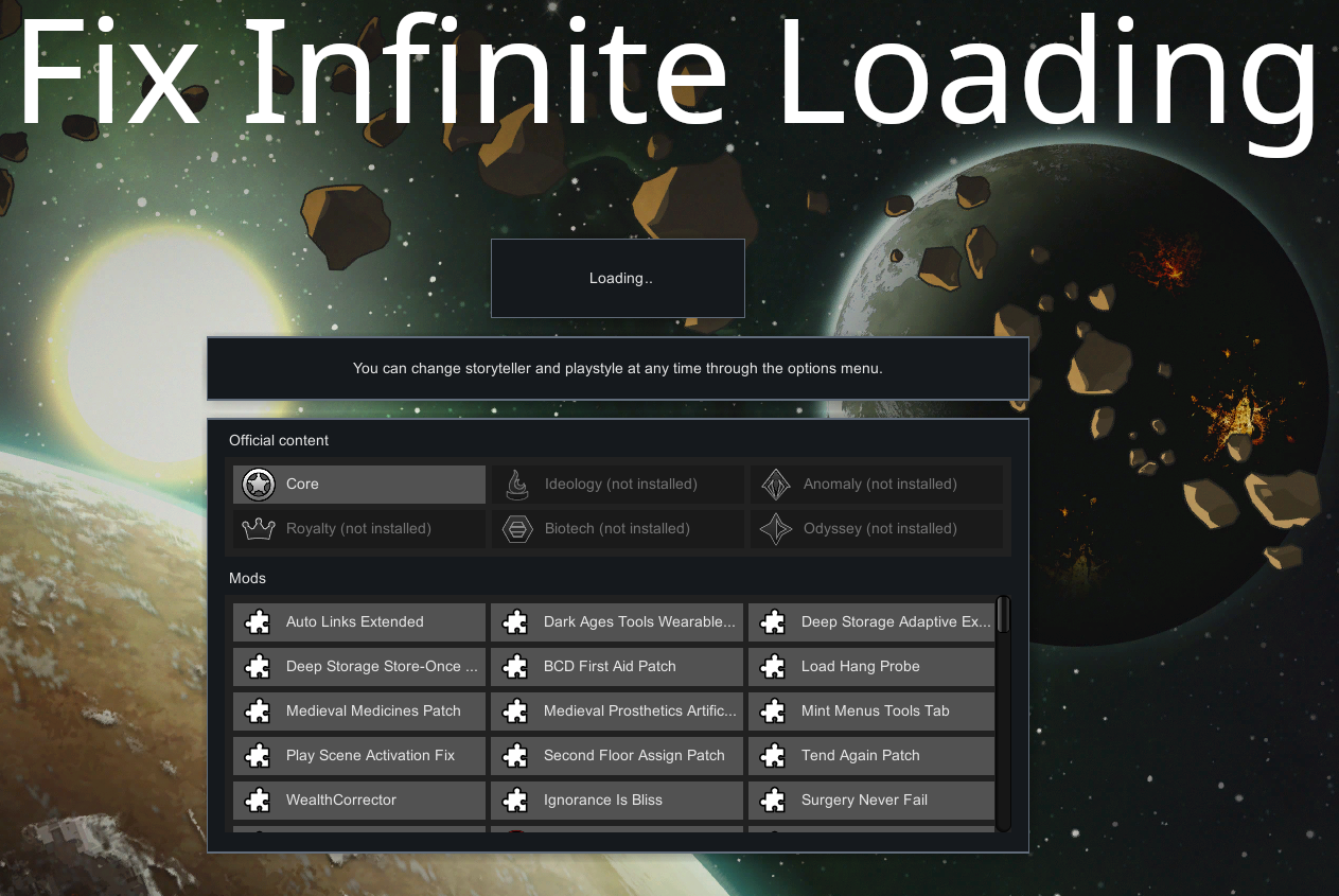 Infinite Loading Fix