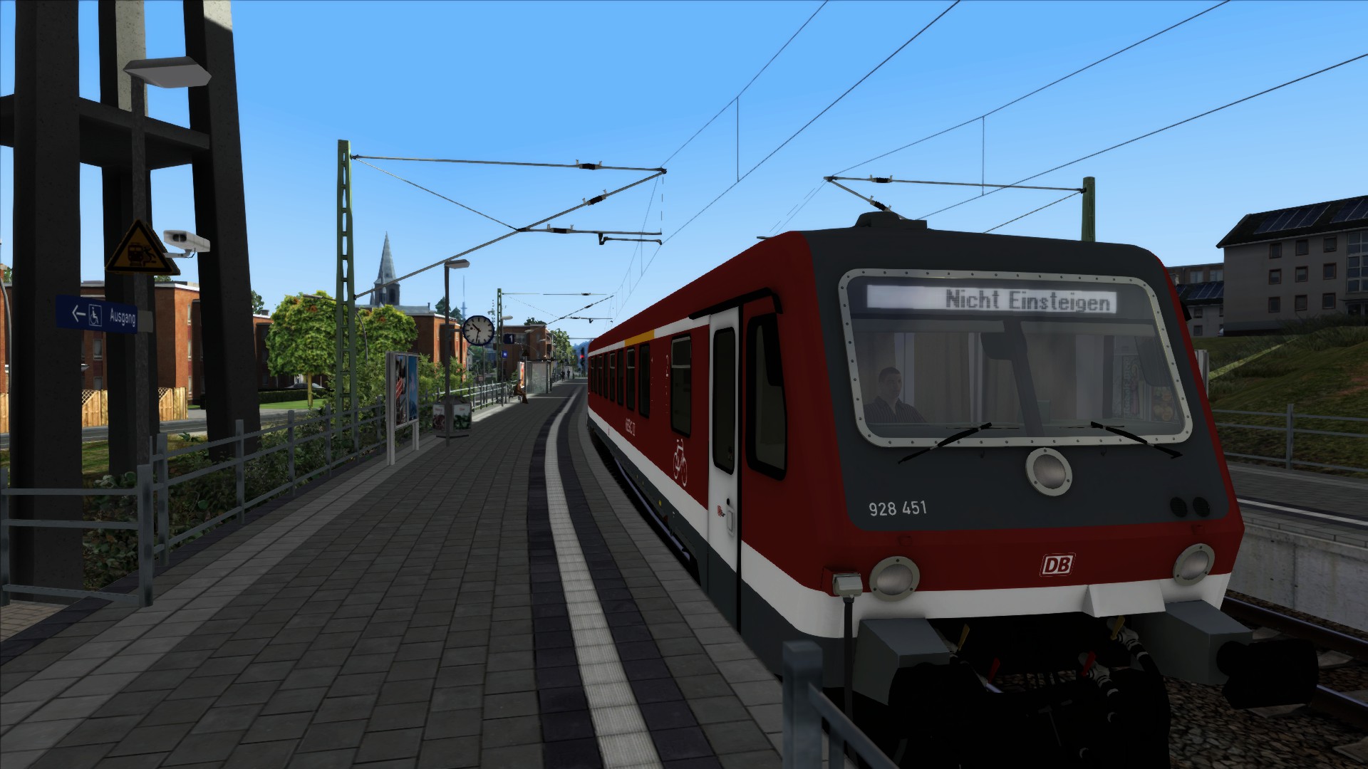 Regio Class 928451 Passenger 1 and a half units - Altenburg North to Hosvenn via Wildau