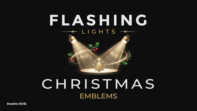 Flashing Lights & Christmas Emblems (add-on)