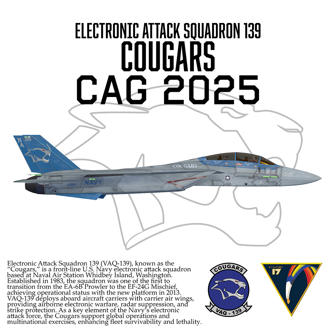 VAQ-139 'Cougars' CAG 2025