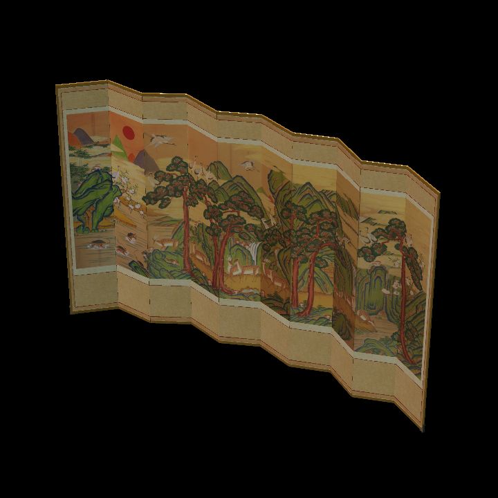 Gyeongbokgung folding screen B