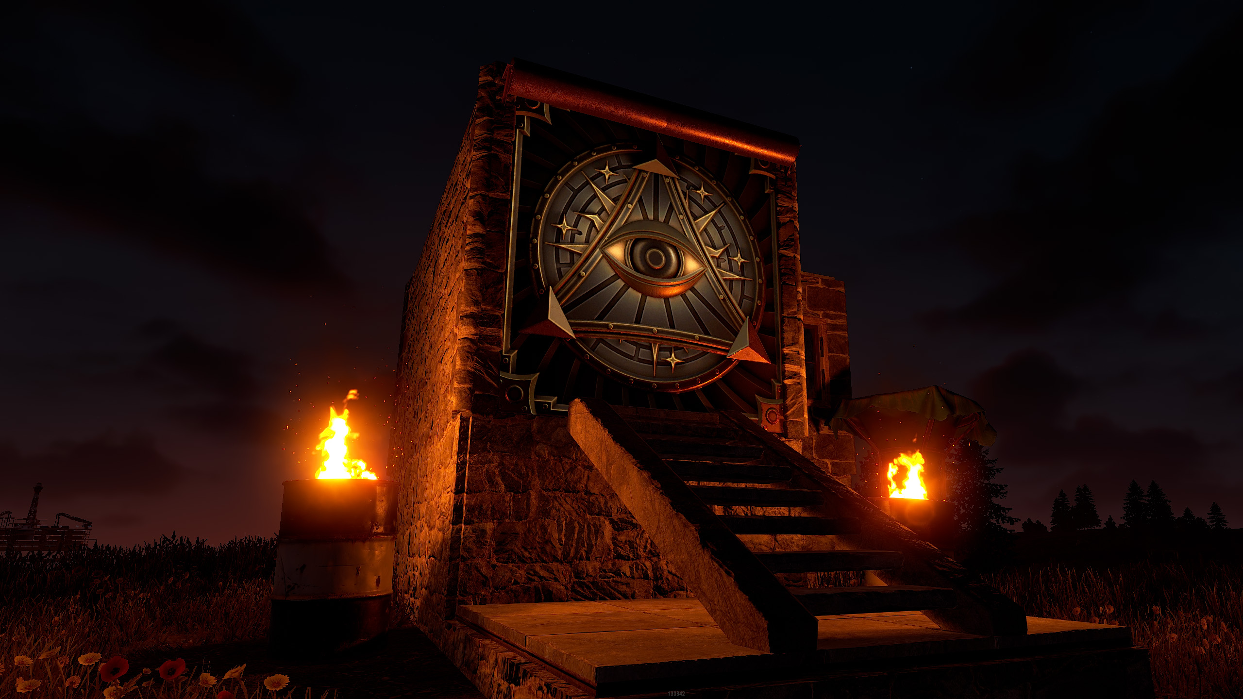 All-Seeing Eye Garage Door