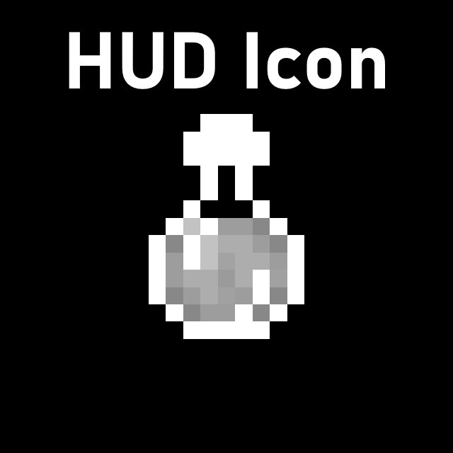 Minecraft - Revive Potion HUD Icon (Defibrillator)
