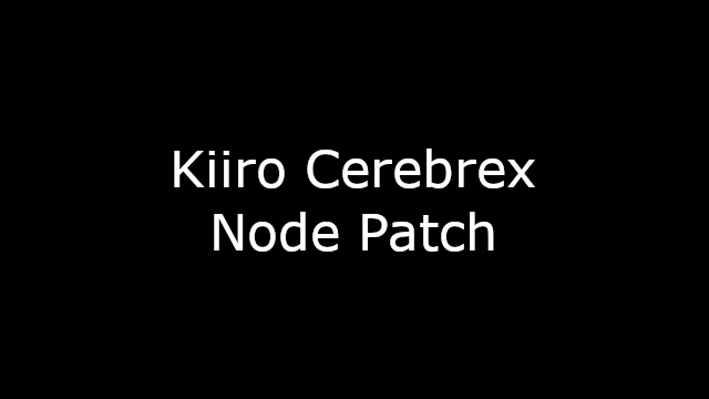 Kiiro Cerebrex Node Patch