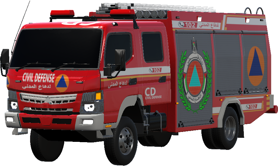 Sakura Palestine Civil Defense Fire Rescue Truck design