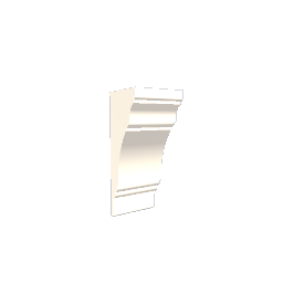 Wide ceiling molding 0.1 m - White preview