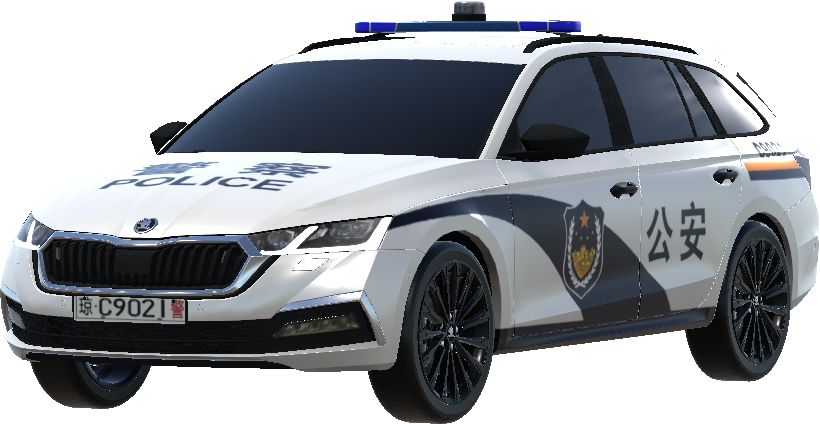 Chinese police car livery