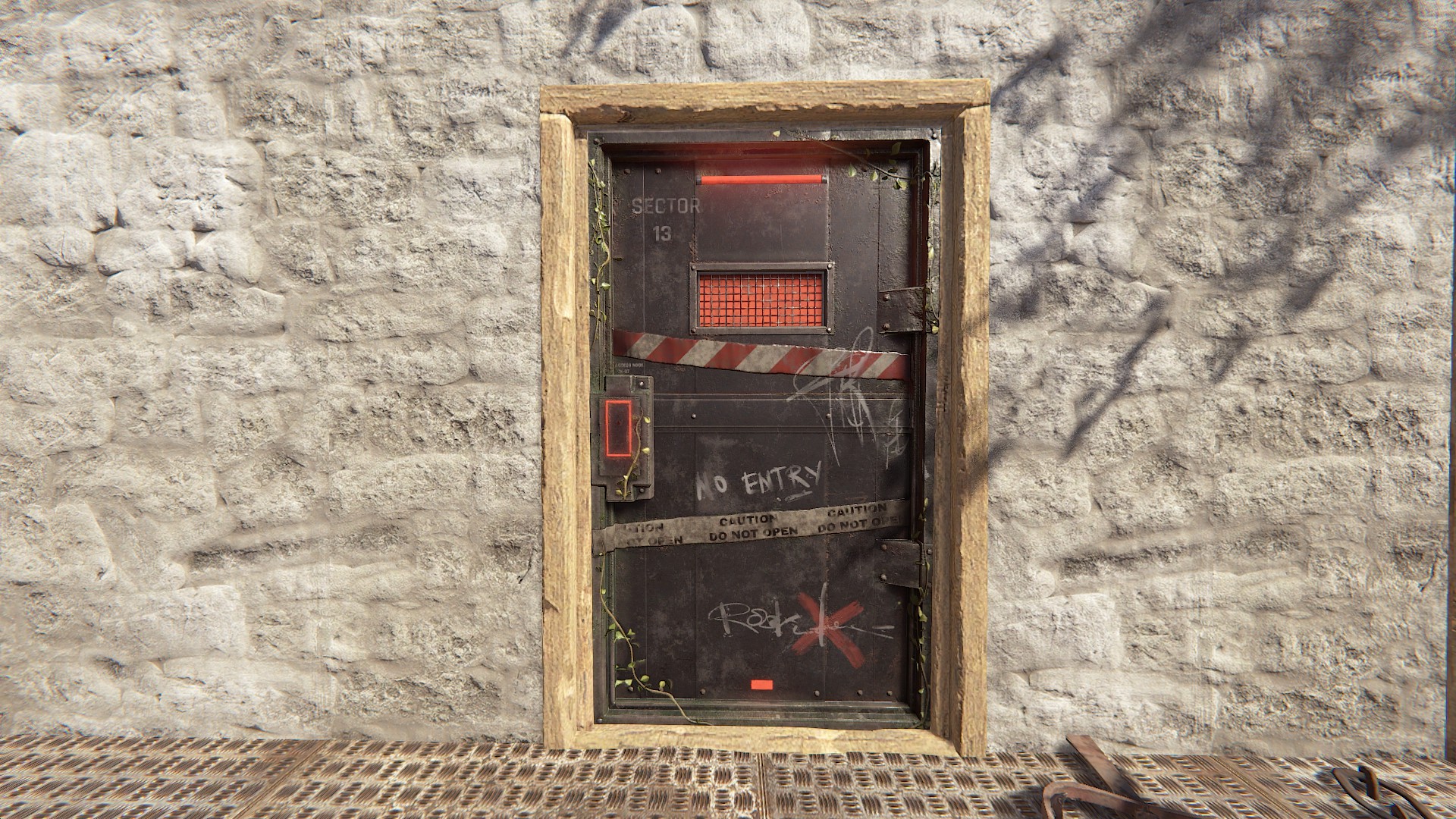 Red Sector Armored Door thumbnail 4