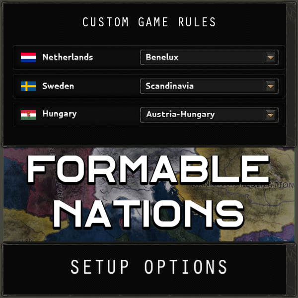 Formable Nations In Setup Options - Updated