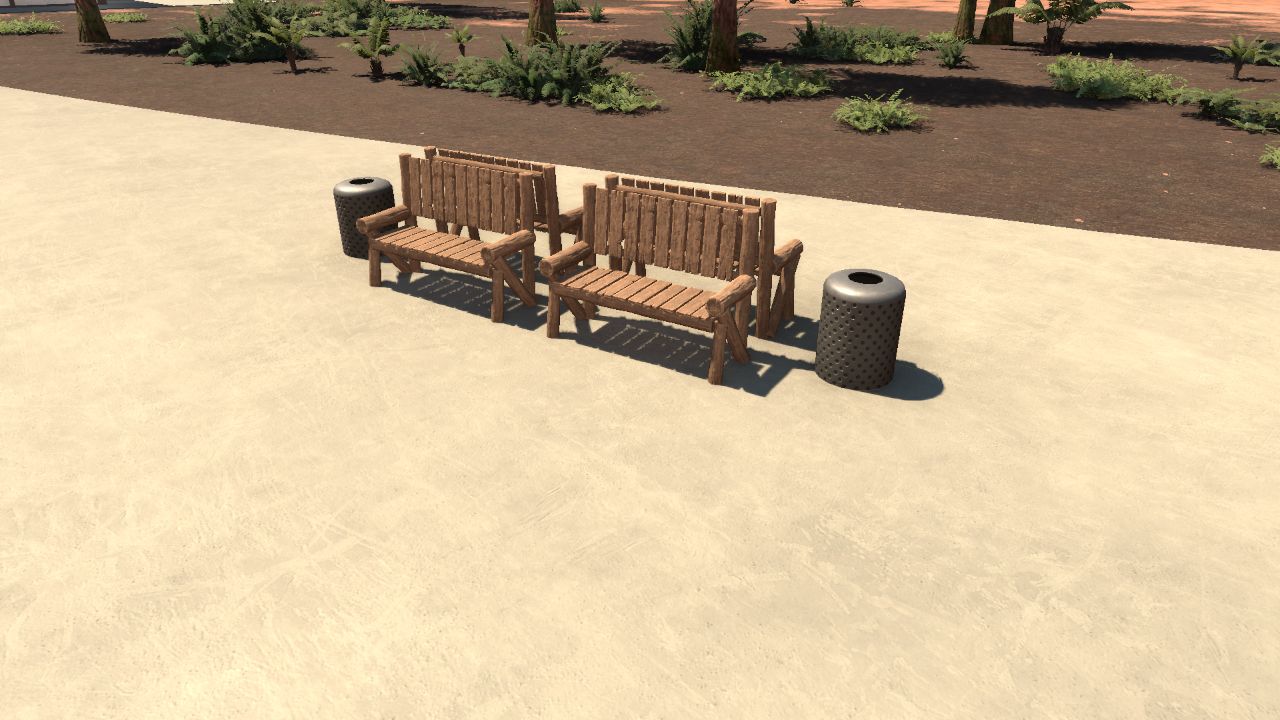 Rustic Bench Group 2