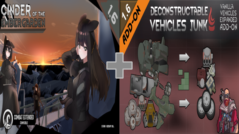 Deconstructable Vehicles Junk for Cinders and Amorphous