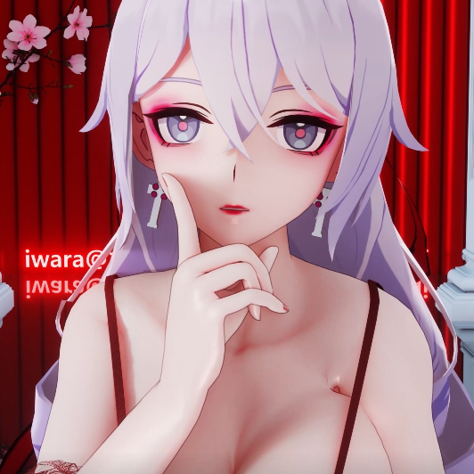 276_竖屏涩涩黑丝红色睡衣鸭鸭大兔兔4k_Bronya_VIVIZ_Shhh! preview